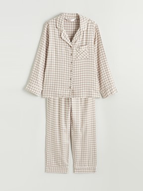 Pijama Takım KAHVERENGİ EKOSELİ