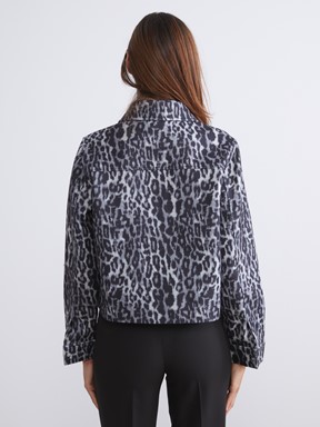 Gömlek Ceket GRİ BASKILI