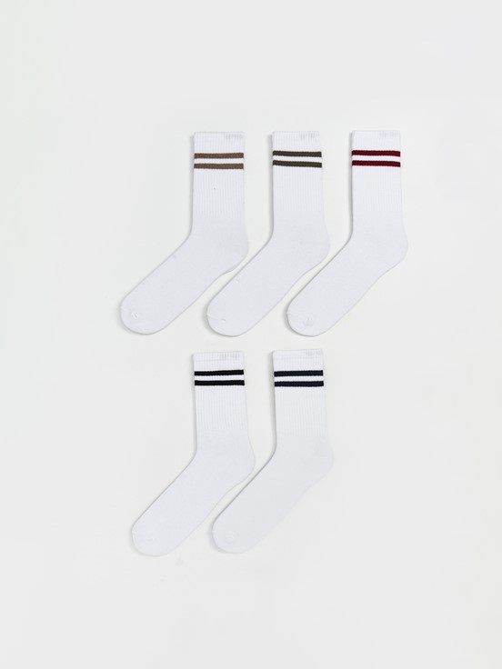 Soket Çorap KARIŞIK RENK İPLİĞİ BOYALI