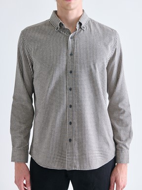 LCW CLASSIC Regular Fit Uzun Kollu Ekose Erkek Oduncu Gömlek BEJ