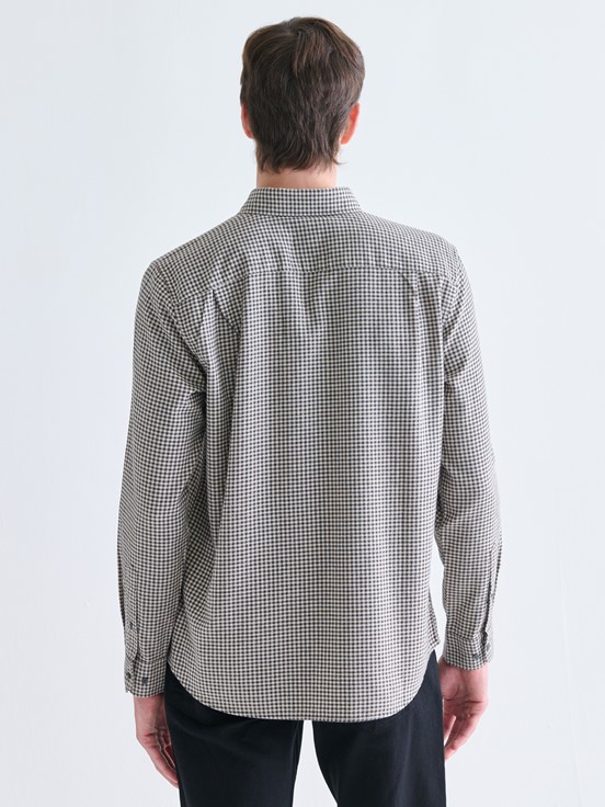 LCW CLASSIC Regular Fit Uzun Kollu Ekose Erkek Oduncu Gömlek BEJ