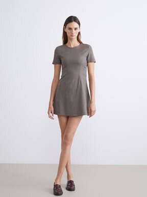 Elbise AÇIK KAHVERENGİ EKOSELİ