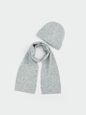 Atkı, Bere ve Eldiven Takım GRİ MELANJ