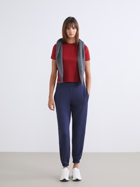 XSIDE Beli Lastikli Kadın Jogger Eşofman Altı KAHVERENGİ