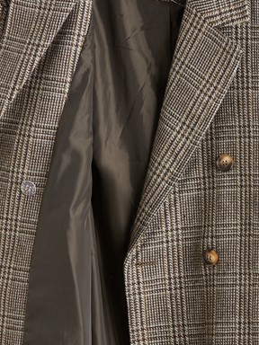 Kaşe Kaban KAHVERENGİ EKOSELİ