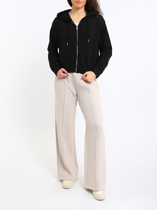 Fermuarlı Sweatshirt YENİ SİYAH