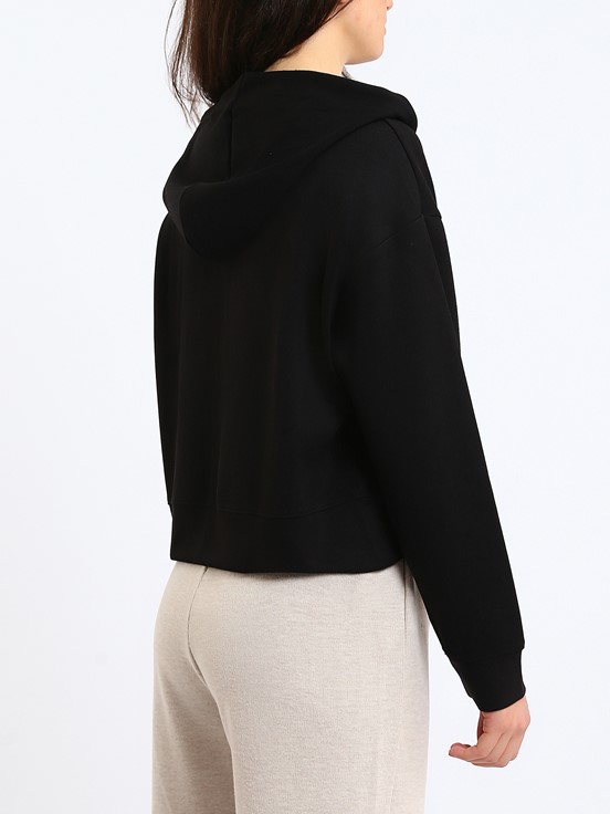 Fermuarlı Sweatshirt YENİ SİYAH