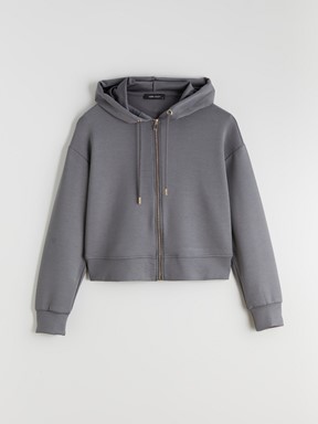 Fermuarlı Sweatshirt YENİ SİYAH