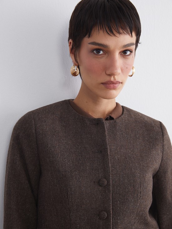 Ceket KAHVERENGİ EKOSELİ