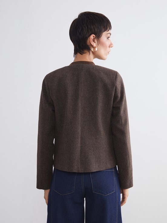 Ceket KAHVERENGİ EKOSELİ