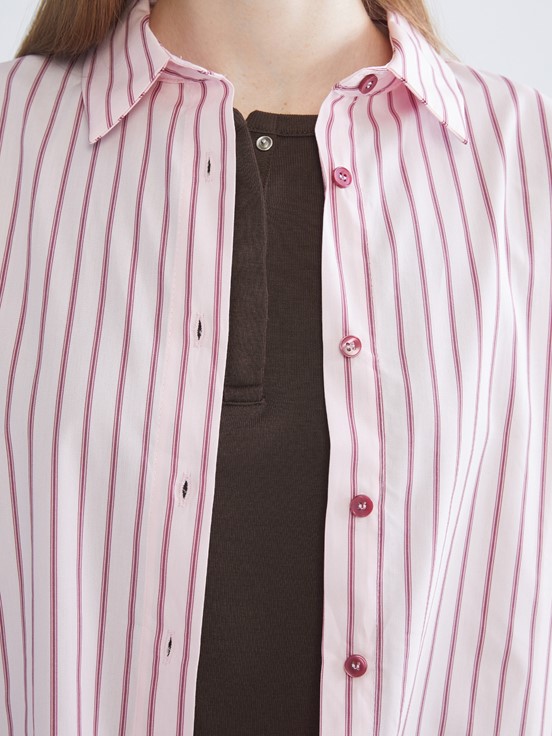 Gömlek PEMBE ÇİZGİLİ