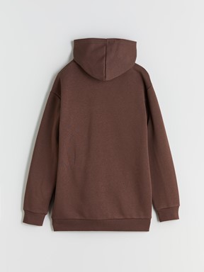 Fermuarlı Sweatshirt KAHVERENGİ