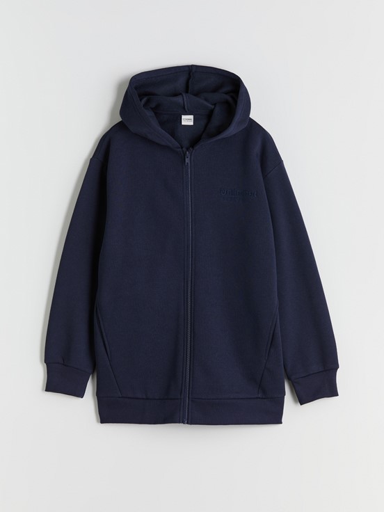 Fermuarlı Sweatshirt KOYU LACİVERT