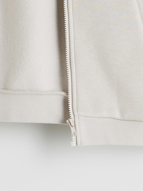 Fermuarlı Sweatshirt BEJ