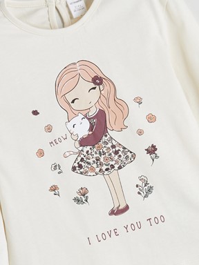 Tişört KREM RENGİ