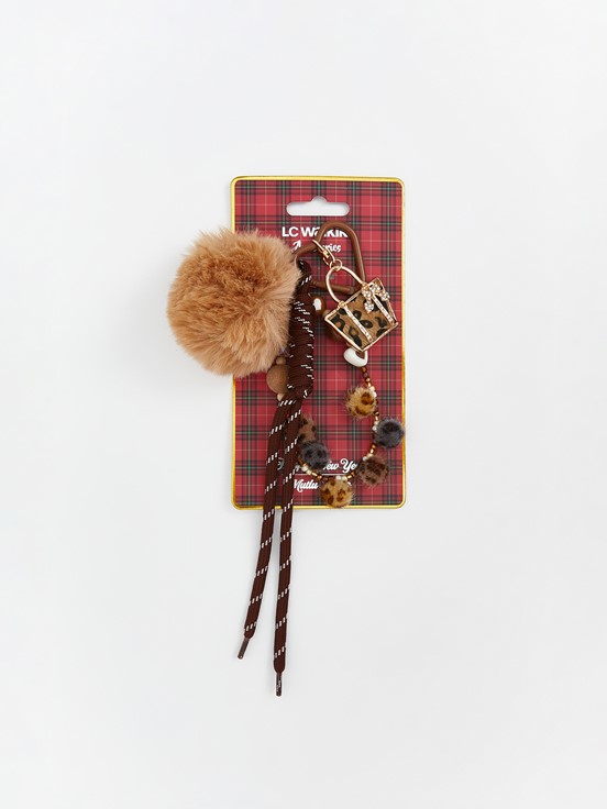 Ponponlu Çanta Charmı KARIŞIK