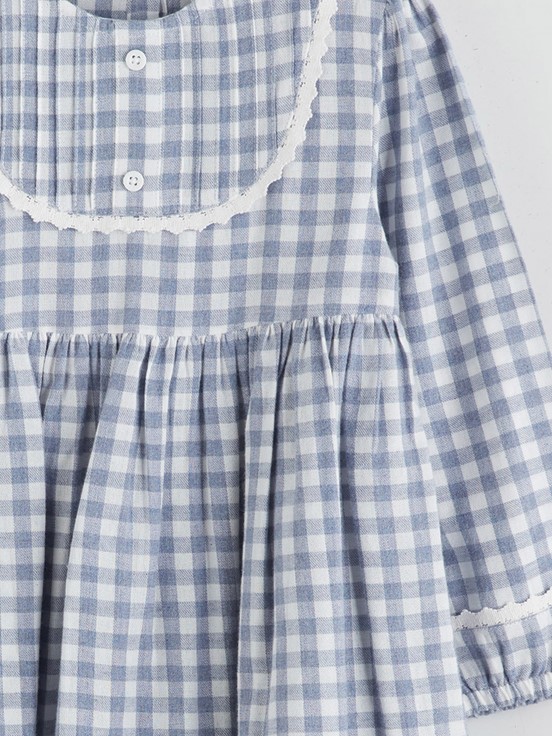 Elbise AÇIK LACİVERT EKOSELİ