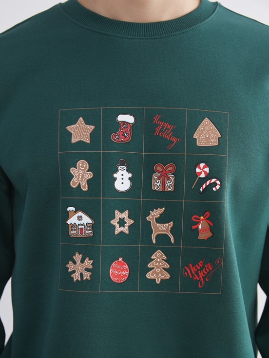 Sweatshirt KOYU YEŞİL