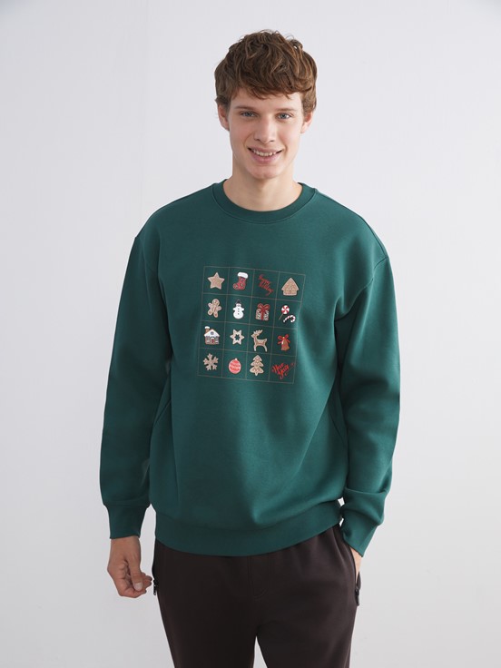 Sweatshirt KOYU YEŞİL