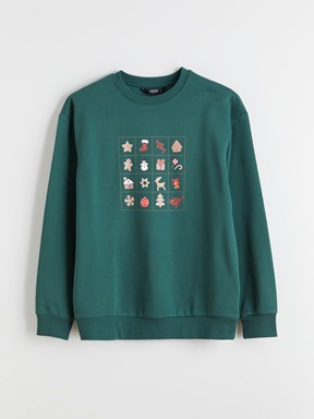 Sweatshirt KOYU YEŞİL