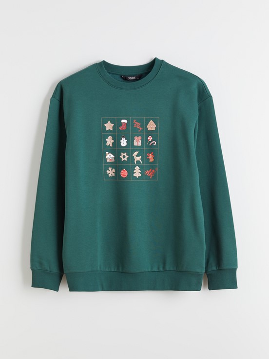 Sweatshirt KOYU YEŞİL