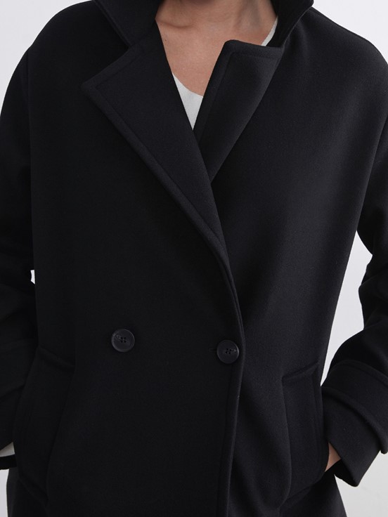 Kaşe Kaban YENİ SİYAH