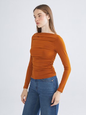 Bluz KOYU KAHVERENGİ