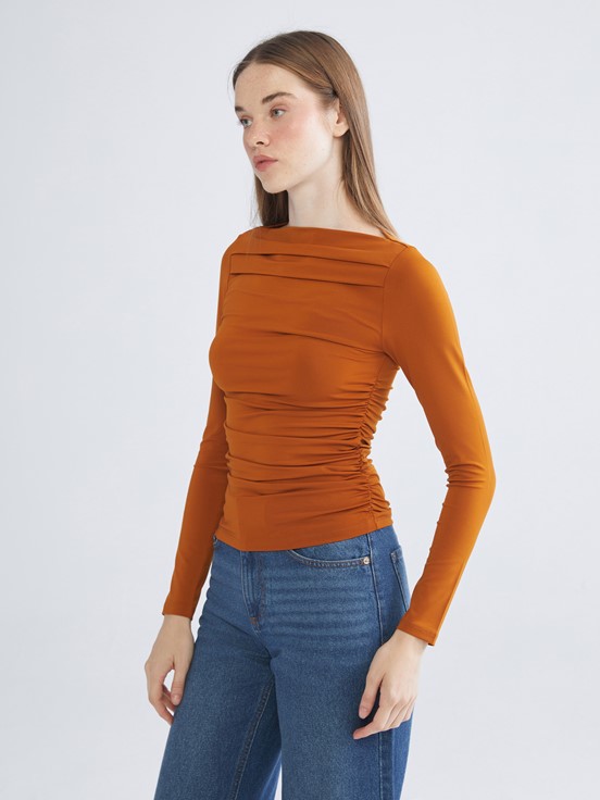 Bluz AÇIK KAHVERENGİ