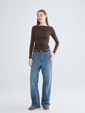 Bluz KOYU KAHVERENGİ