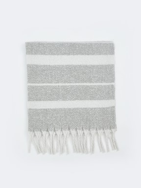 Atkı GRİ ÇİZGİLİ