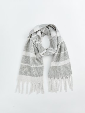 Atkı GRİ ÇİZGİLİ