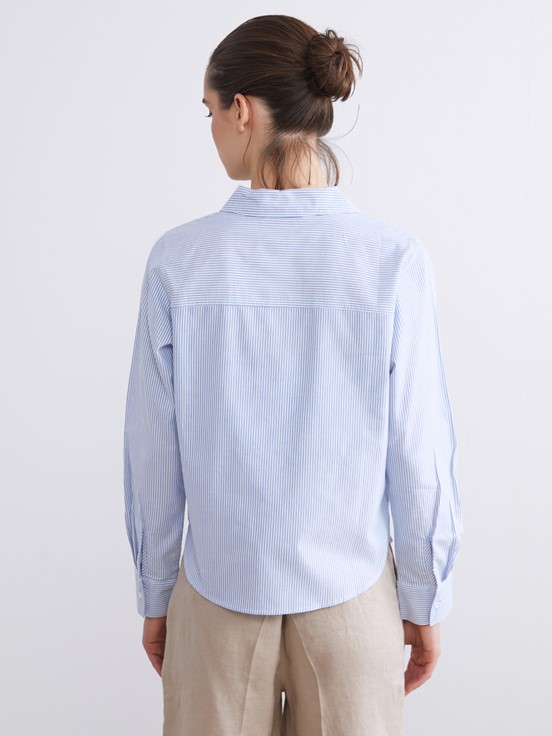 Gömlek MAVİ ÇİZGİLİ