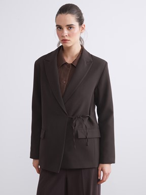 Blazer Ceket KAHVE
