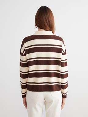 Kazak KAHVERENGİ ÇİZGİLİ