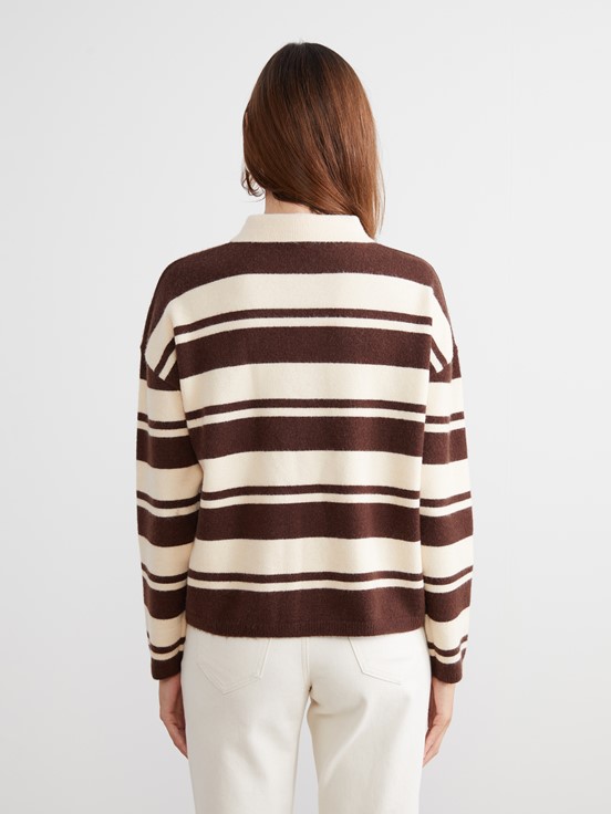 Kazak KAHVERENGİ ÇİZGİLİ