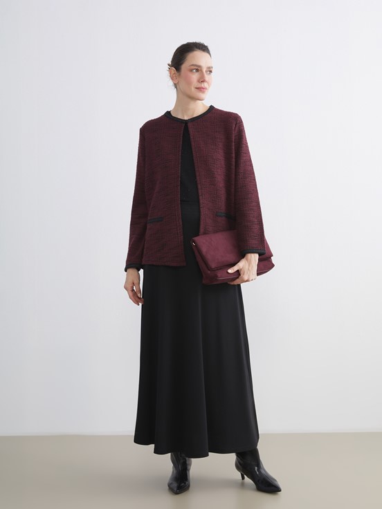 Hırka KOYU MÜRDÜM EKOSELİ