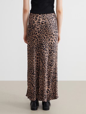 Etek KAHVERENGİ BASKILI