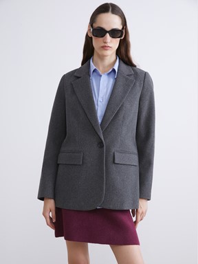 Blazer Ceket ANTRASİT MELANJ