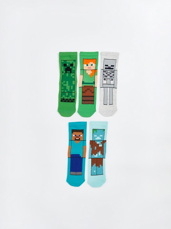 Soket Çorap KARIŞIK RENK İPLİĞİ BOYALI