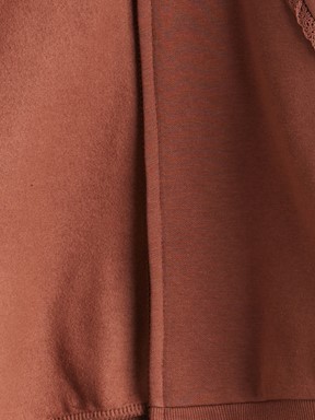 Fermuarlı Sweatshirt KAHVERENGİ