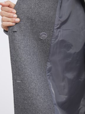 Kaşe Kaban GRİ MELANJ