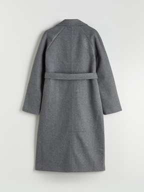 Kaşe Kaban GRİ MELANJ