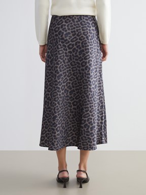 Etek KAHVERENGİ BASKILI