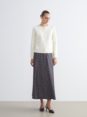 Etek KAHVERENGİ BASKILI