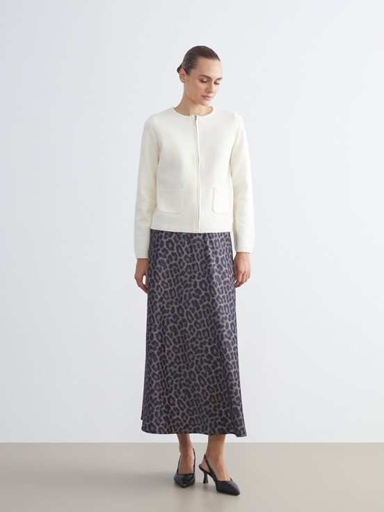 Etek KAHVERENGİ BASKILI