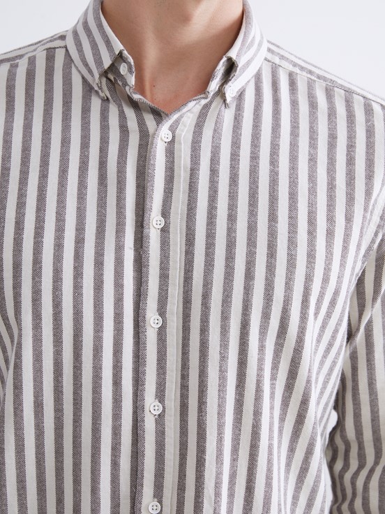 Gömlek MÜRDÜM ÇİZGİLİ