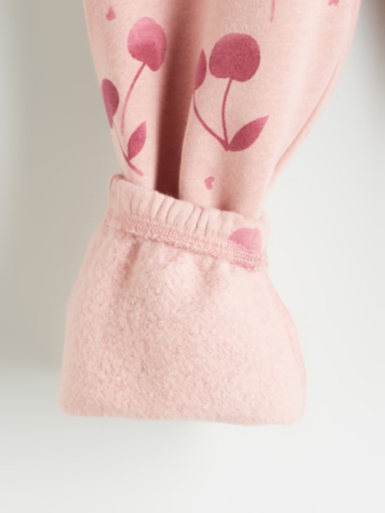 Beli Lastikli Kız Çocuk Jogger Eşofman Alt PEMBE BASKILI