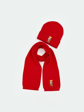 Atkı, Bere ve Eldiven Takım CANLI KIRMIZI