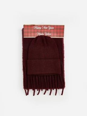 Atkı, Bere ve Eldiven Takım BORDO