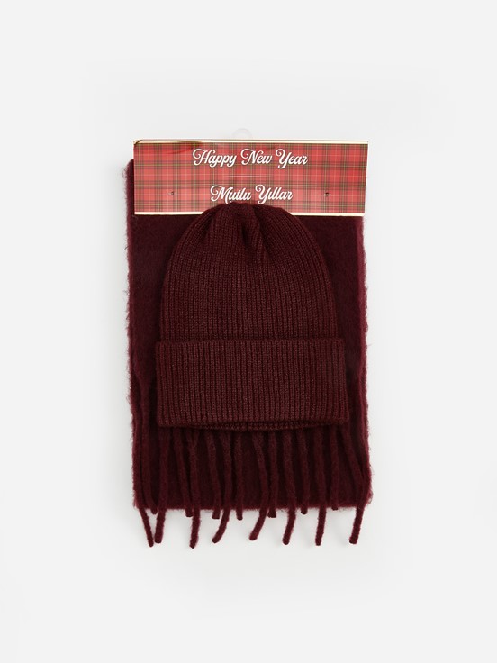 Atkı, Bere ve Eldiven Takım BORDO